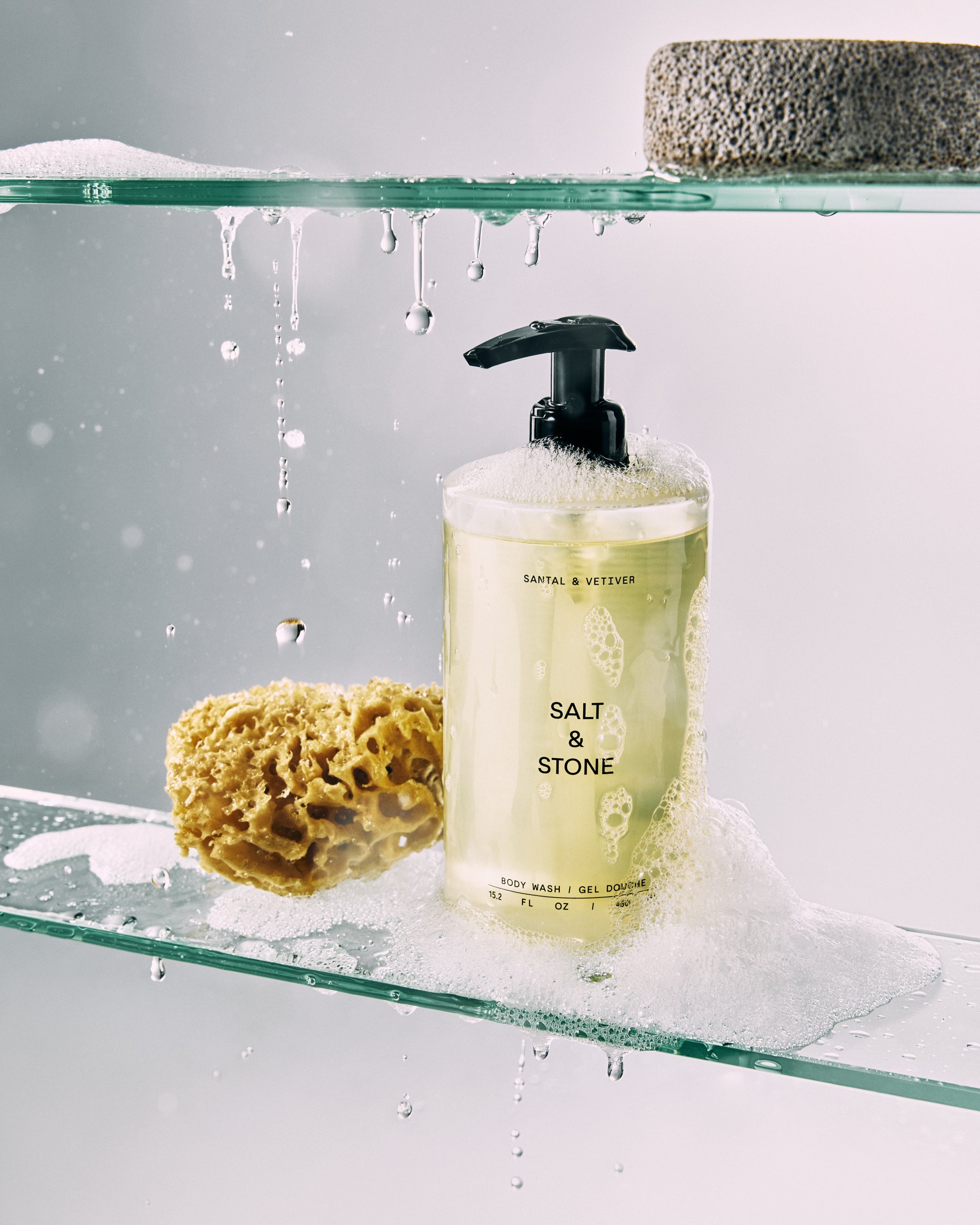 Salt &amp; Stone Body Wash - SANTAL &amp; VETIVER (scent)